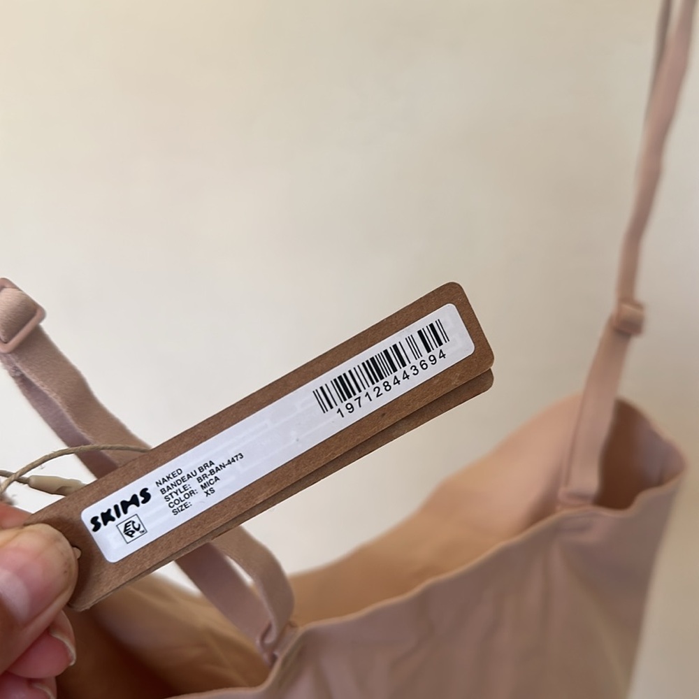 Skims Naked Bandeau Bra Mica Size XS NWT‎ - Picture 7 of 11